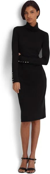 Платье LAUREN Ralph Lauren Cotton-Blend Turtleneck Dress, цвет Polo Black
