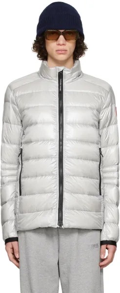 Серебряный пуховик Crofton Canada Goose