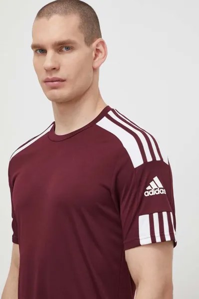 Футболка GN8091 adidas Performance, бордовый