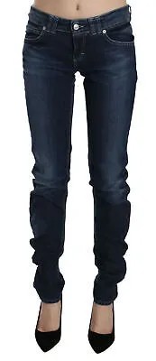 VERSACE JEANS COUTURE Джинсы Синие хлопковые джинсы скинни с низкой талией s. W28 Рекомендуемая розничная цена 500 долларов США