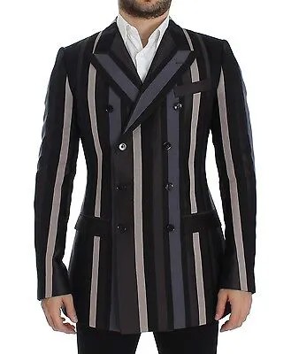 DOLCE - GABBANA Узкий шерстяной пиджак в разноцветную полоску IT48 /US38 Рекомендуемая розничная цена 4000 долларов США