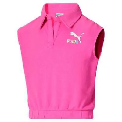 Футболка без рукавов Puma Brighter Days Pack из французской махровой ткани для девочек, размер M, повседневная