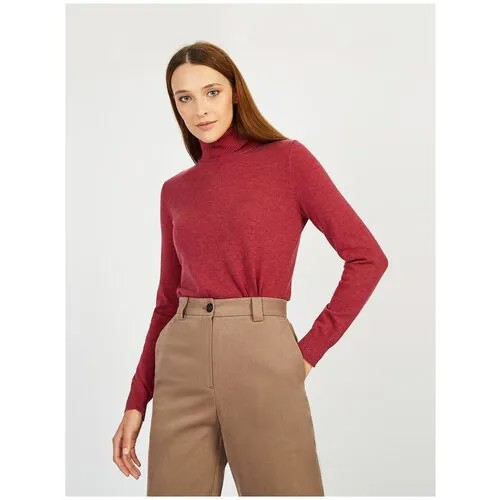 Водолазка BAON женская, модель: B221701, цвет: DARK BERRY, размер: XS