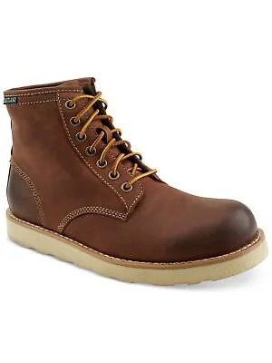 EASTLAND Mens Brown Comfort Logo Lumber Up Кожаные походные ботинки на танкетке 14 W