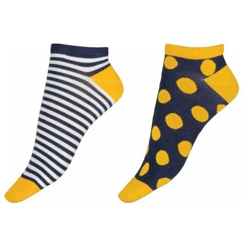 Набор из 2 пар озорных заниженных носков (Размер: 36-42) (Цвет: разноцветный)