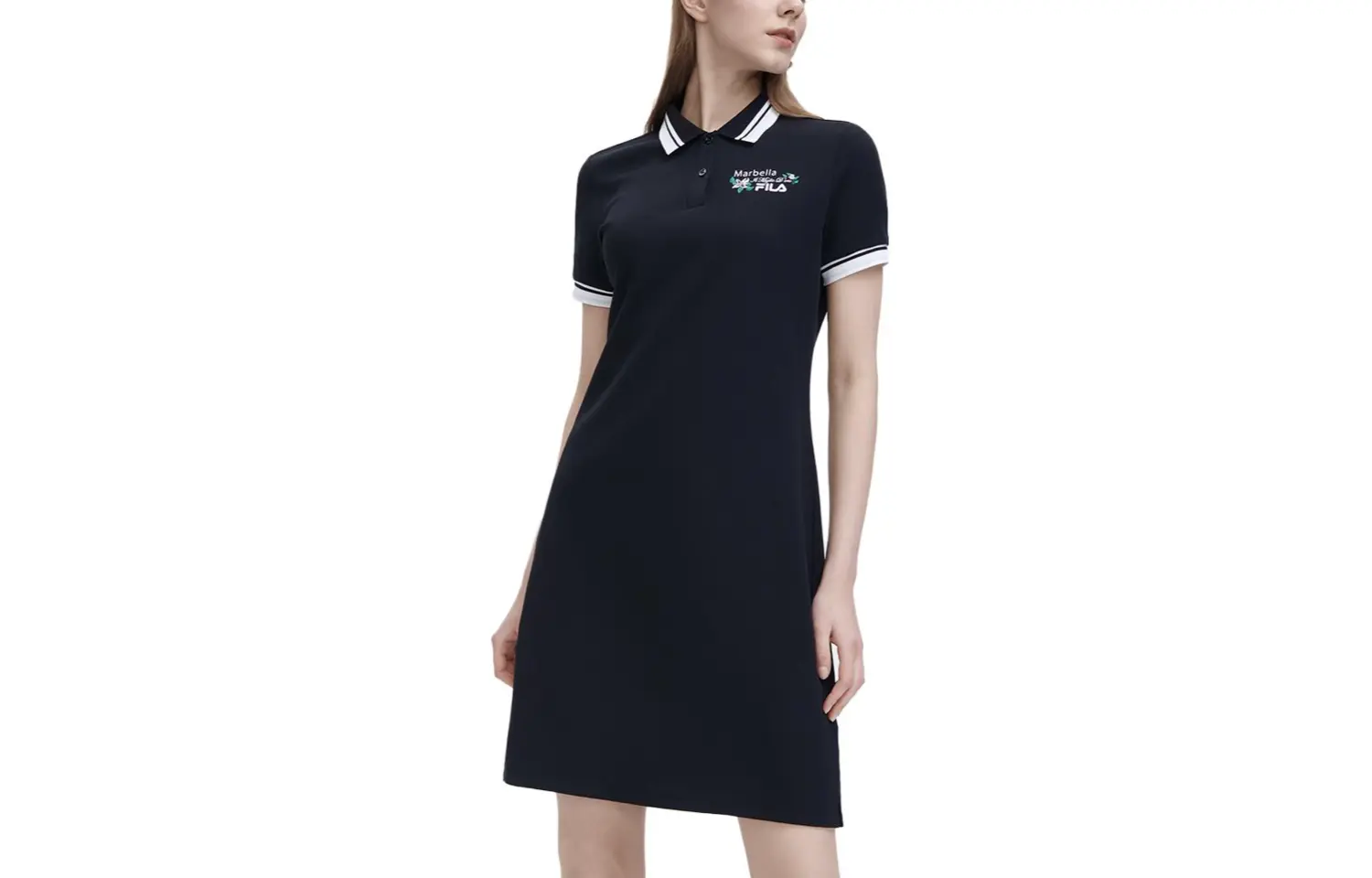 FILA Женские шорты-платье с рукавами, цвет Black