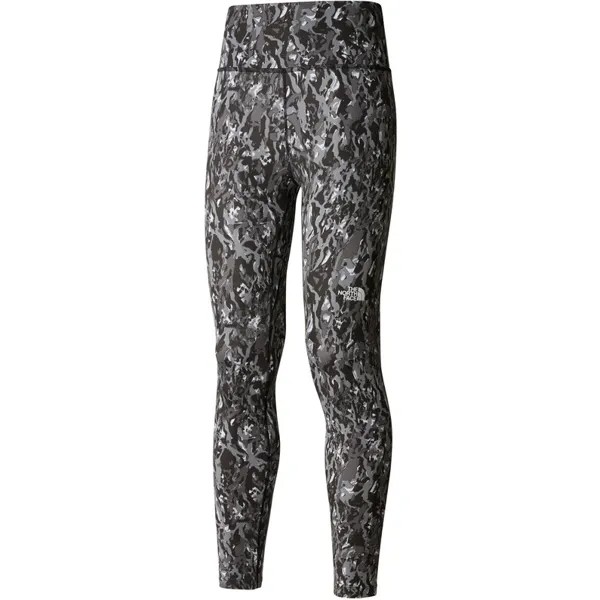 Женские гибкие колготки с принтом длиной 25 дюймов The North Face, черный