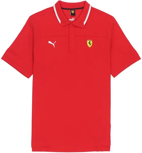Рубашка поло Scuderia Ferrari мужская гоночная красная Puma, красный