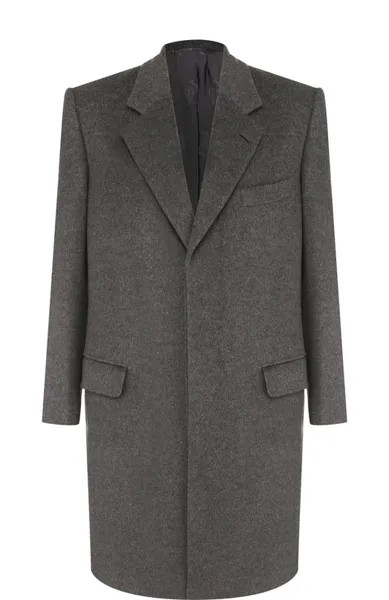 Однотонное шерстяное пальто Brioni