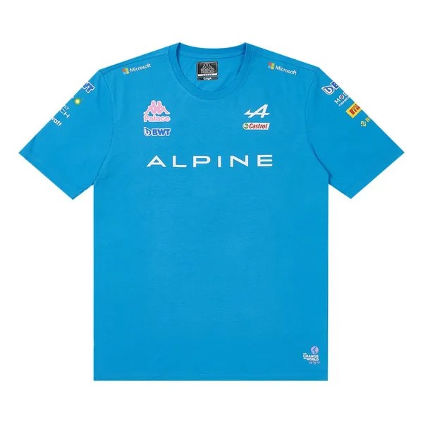 Футболка Palace x Kappa For Alpine 'Blue', синий