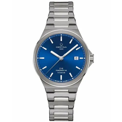 Наручные часы Certina C0434074404100, серебряный, синий