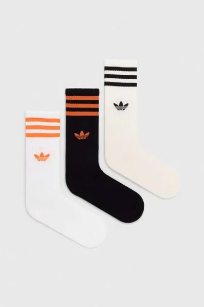 Носки , 3 пары adidas Originals, белый