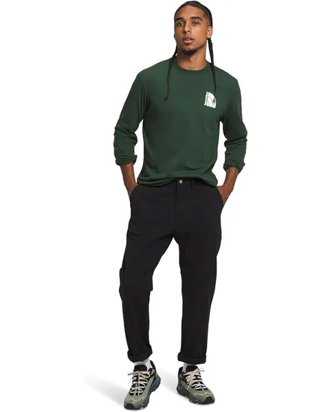 Футболка The North Face Long Sleeve Jumbo Half Dome, цвет Pine Needle