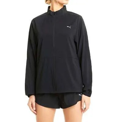 Женская черная тканая куртка на молнии Puma Run Favorite, черная повседневная спортивная верхняя одежда 5