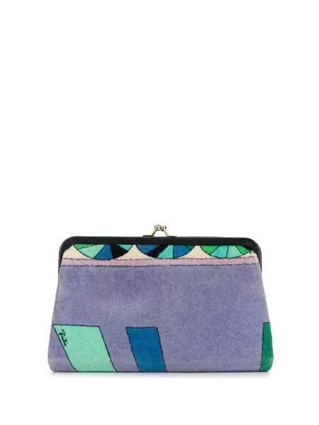 Emilio Pucci Pre-Owned клатч с геометричным принтом