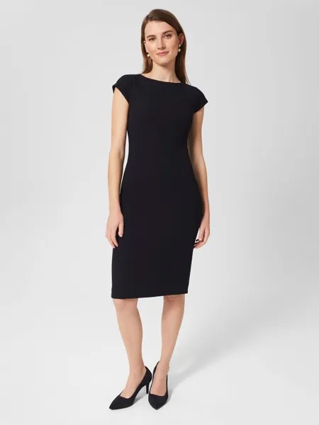 Платье Hobbs Mia, подчеркивающее фигуру, темно-синее