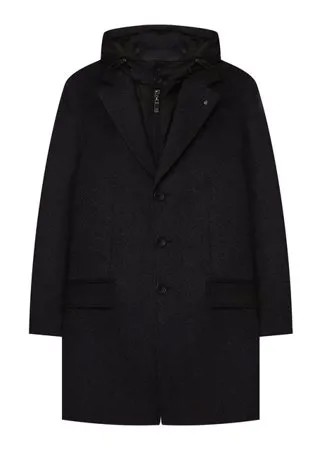 Шерстяное пальто с капюшоном Alessandro Borelli Milano