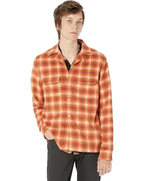 Рубашка AllSaints Jacinto Long Sleeve Shirt, оранжевый