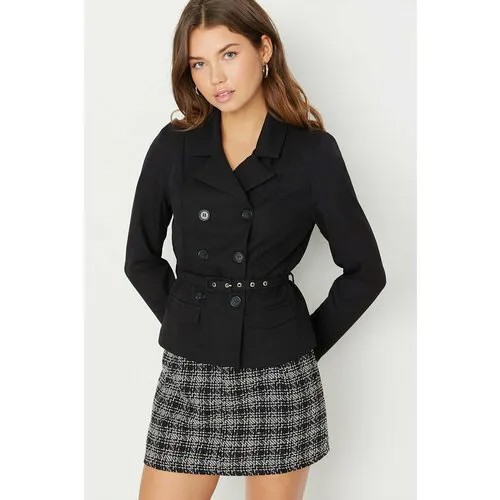 Пиджак TRENDYOL, размер 46, черный