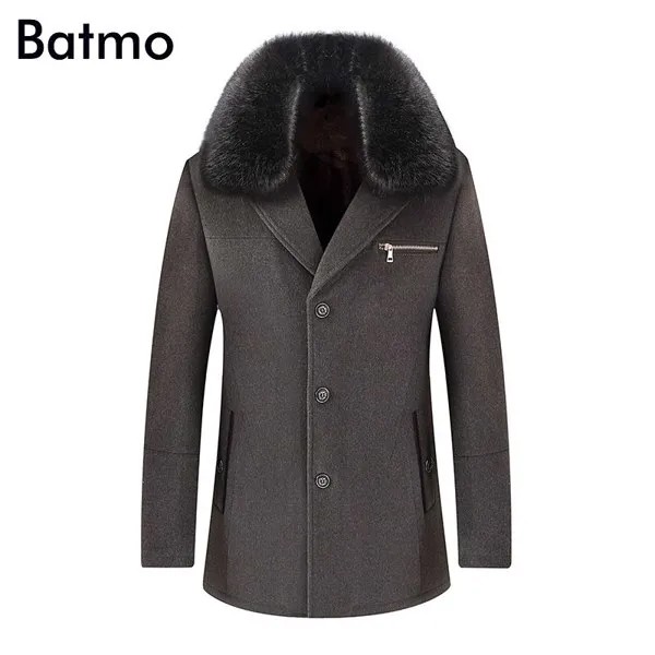 Batmo 2023 Новое поступление зимнее высококачественное шерстяное толстое повседневное пальто для мужчин, мужское зимнее теплое пальто, зимние куртки для мужчин, 1519