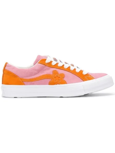 Converse кроссовки с цветочным узором, розовый
