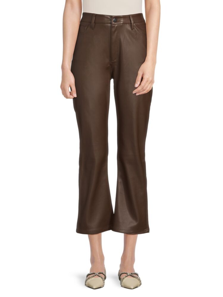 Расклешенные брюки из искусственной кожи Joe'S Jeans, цвет Chocolate