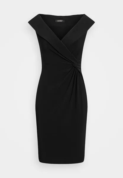 Платье из джерси JERSEY OFF-THE-SHOULDER COCKTAIL DRESS Ralph Lauren, черный