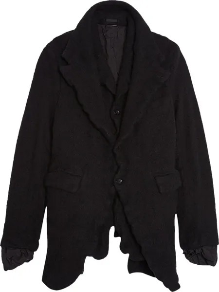 Куртка Comme des Garçons Homme Plus Wool Nylon Tweed Garment Jacket 'Black', черный
