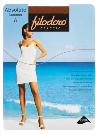Колготки Filodoro Classic Absolute Summer 8 den, размер 2-S, noce (коричневый)