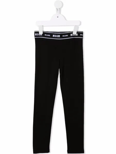 MSGM Kids легинсы с логотипом