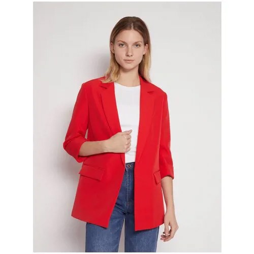 Пиджак без застёжки, цвет Красный, размер L