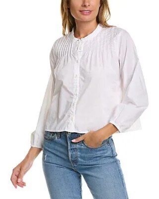 Женская укороченная рубашка с короткими рукавами и защипами с узором пейсли Nation Ltd