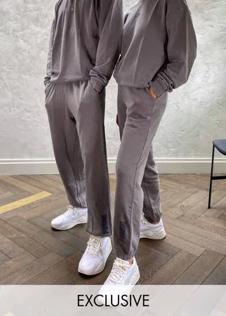 Выбеленные серые свободные джоггеры Puma-Серый
