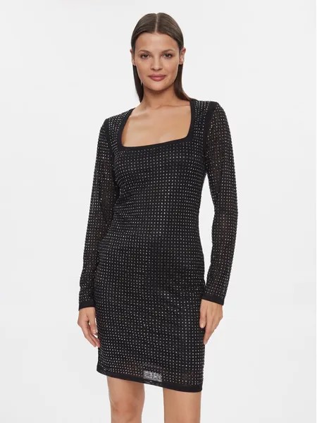 Коктейльное платье облегающего кроя Guess, черный