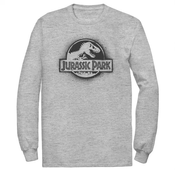 Мужская белая футболка с трафаретом и логотипом фильма «Парк Юрского периода» Jurassic World