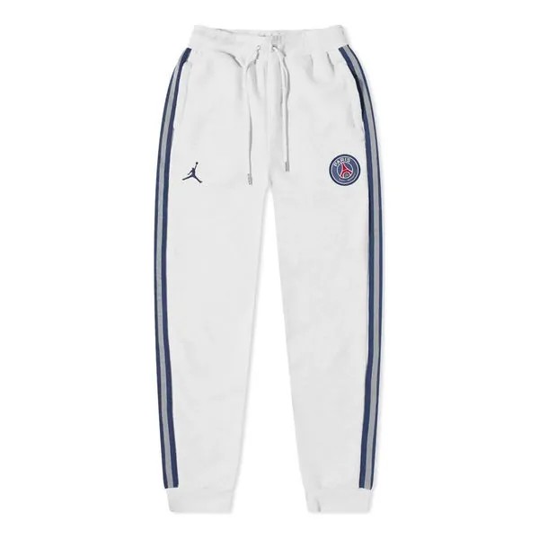 Спортивные штаны Air Jordan x PSG Crossover Paris Saint-Germain Stripe Sports Pants 'White Black', мультиколор