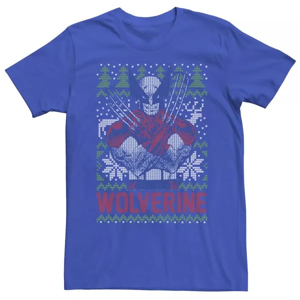 Мужской свитер с короткими рукавами Marvel Wolverine Ugly Christmas, футболка Licensed Character