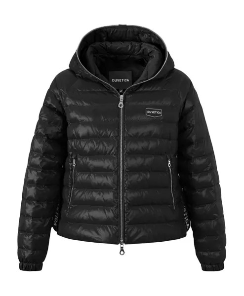 Пуховик с капюшоном aw23 Duvetica, черный