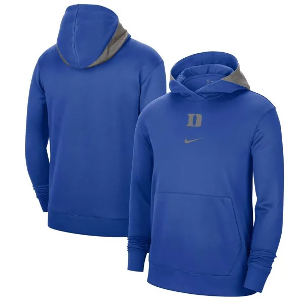 Мужской пуловер с капюшоном Royal Duke Blue Devils Team Basketball Spotlight Performance Nike