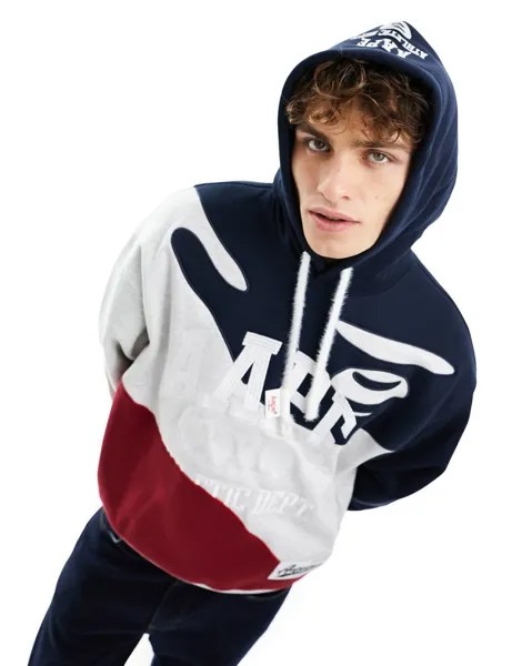 AAPE By A Bathing Ape – серая толстовка для колледжа AAPE BY A BATHING APE