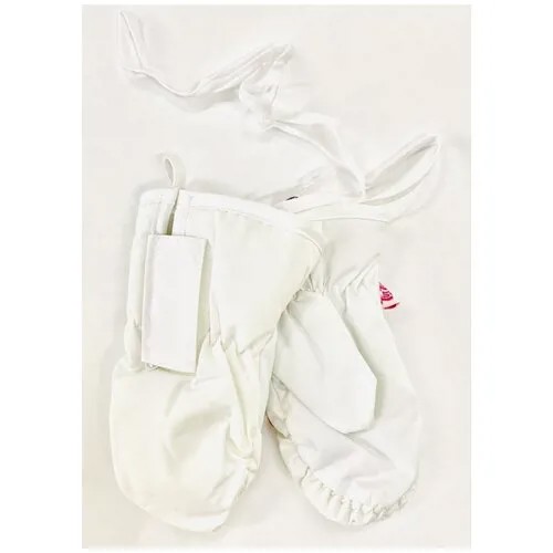 Варежки TuTu, демисезон/зима, подкладка, мембранные, размер 15(4-6 лет), белый