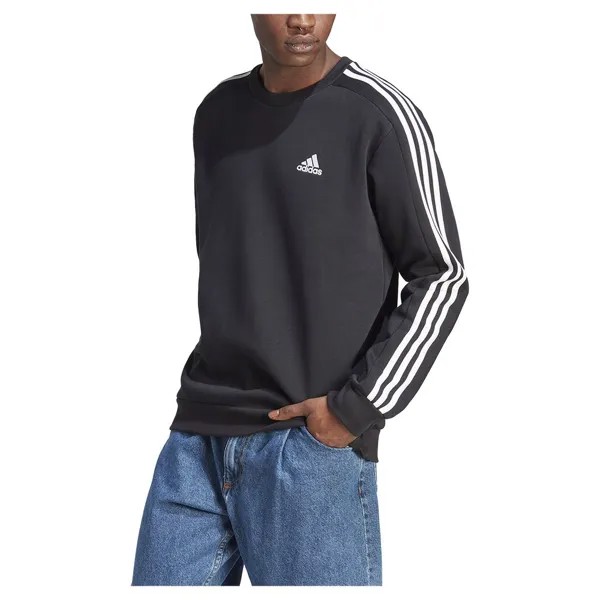 Толстовка adidas Essentials Fleece 3 Stripes, черный
