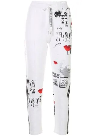 Ermanno Scervino спортивные брюки с принтом граффити