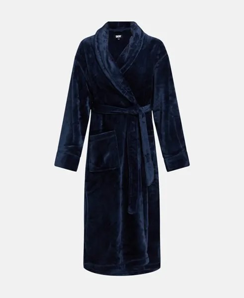 Банный халат DKNY, темно-синий