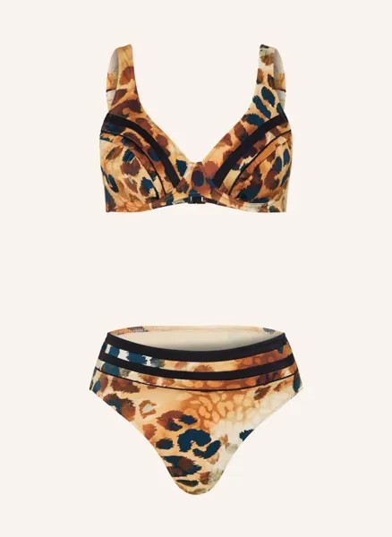 Бикини desert sunset на косточках Charmline, оранжевый