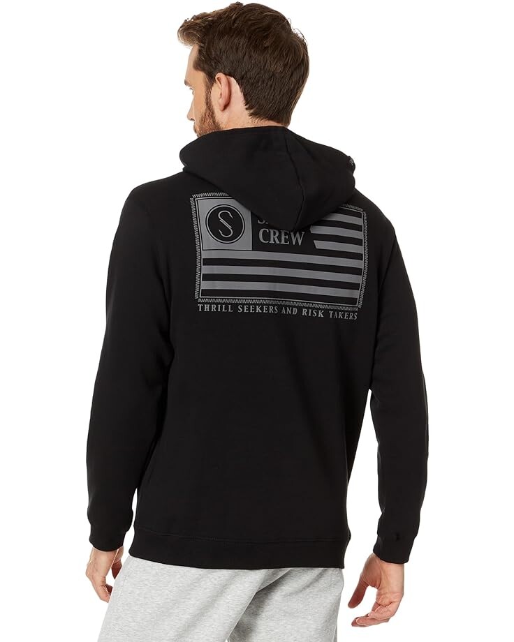 Худи Salty Crew Freedom Flag Pullover Fleece Hoodie, черный
