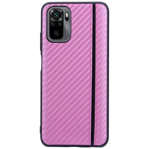 Чехол-накладка G-Case Carbon для Xiaomi Redmi Note 10 / Redmi Note 10S розовый