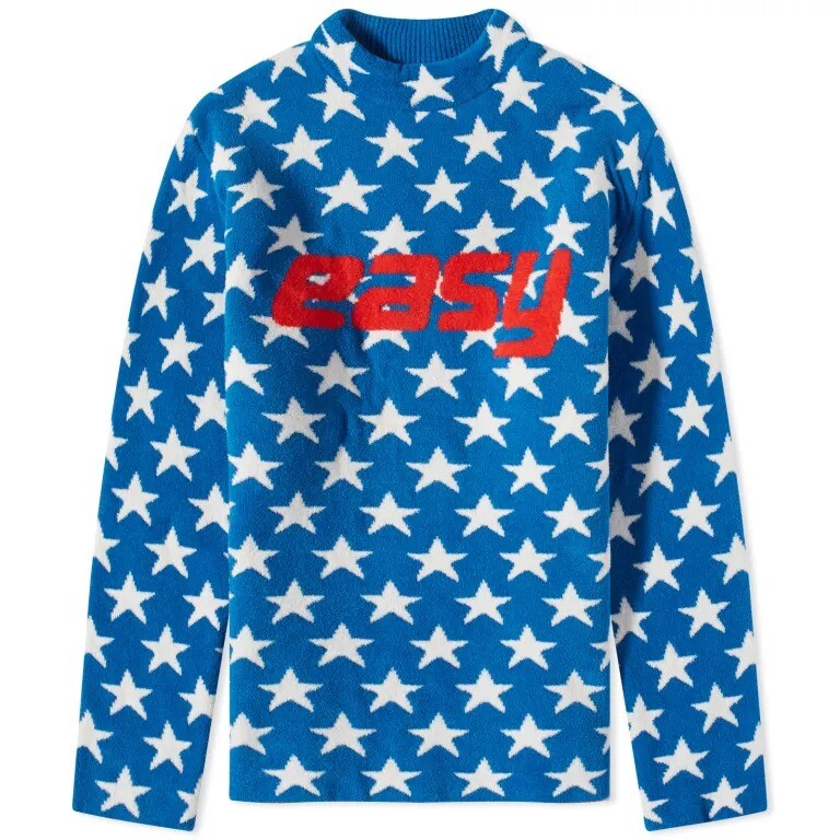Свитер Erl Unisex Easy Fleece, синий