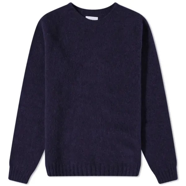 Джемпер Norse Projects Birnir Brushed Lambswool Knit, темно-синий