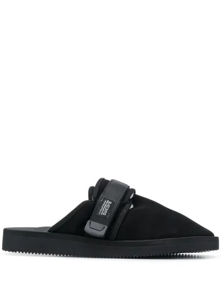 Suicoke слиперы на липучках, черный